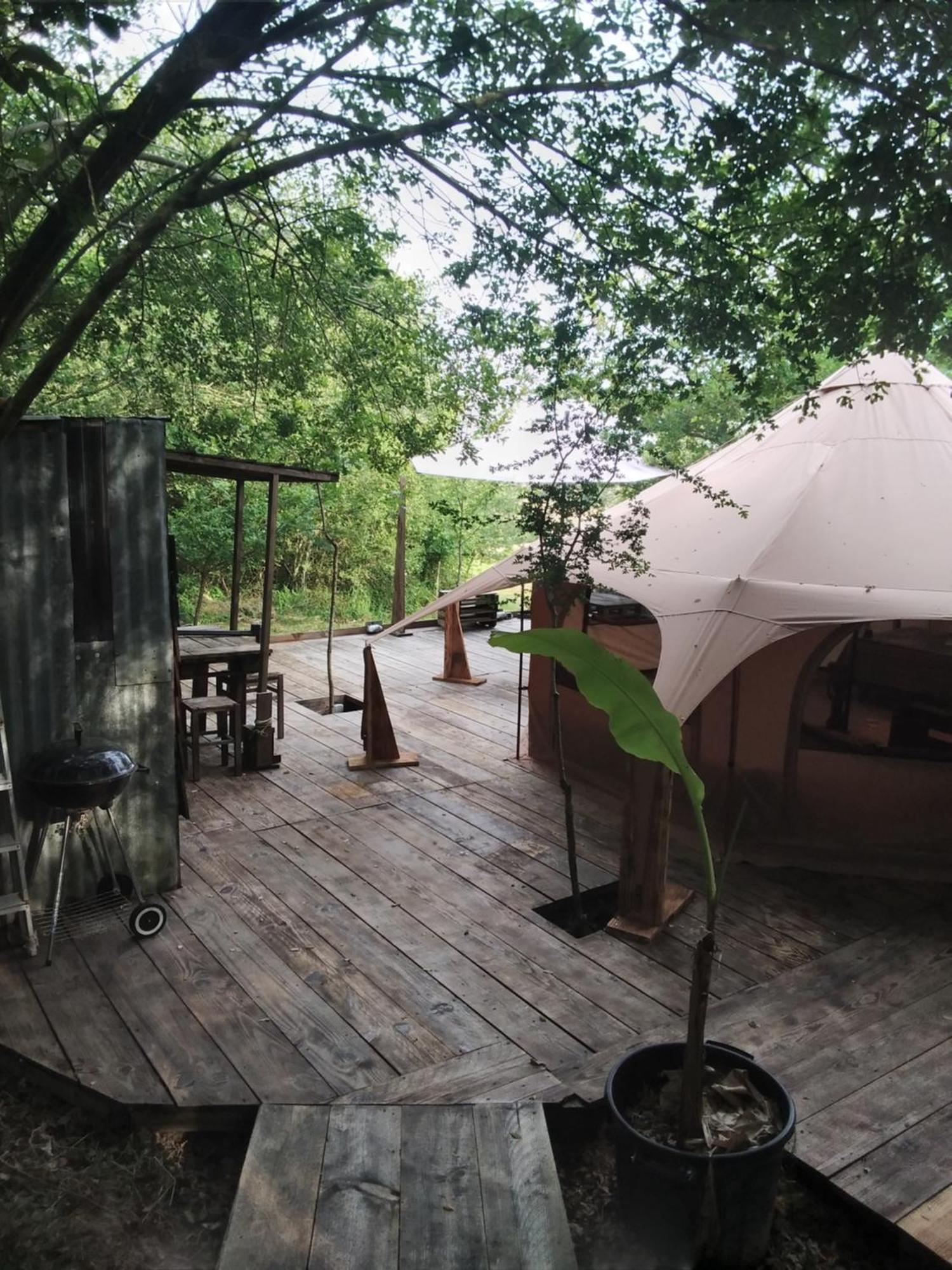 Tente Safari Lodge Dans Foret Luxuriante Vielle-Tursan Bagian luar foto