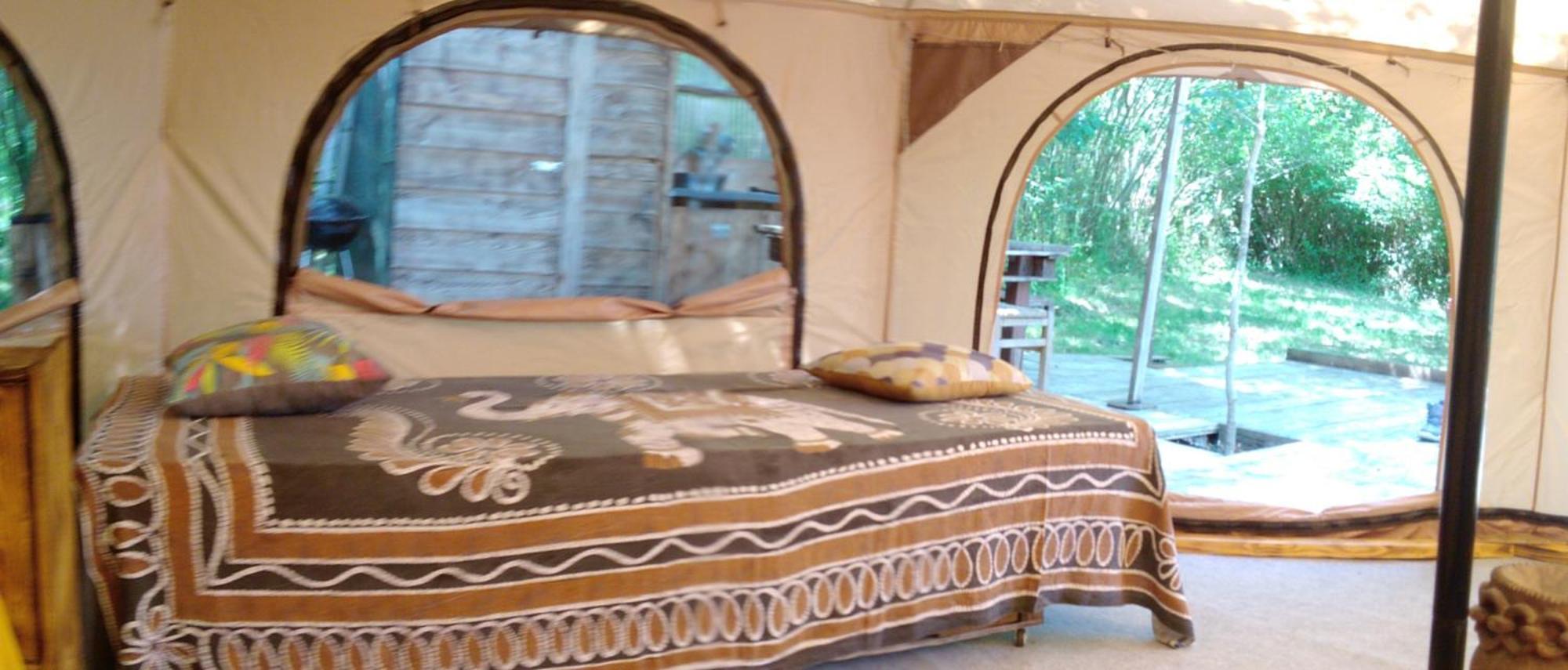 Tente Safari Lodge Dans Foret Luxuriante Vielle-Tursan Bagian luar foto