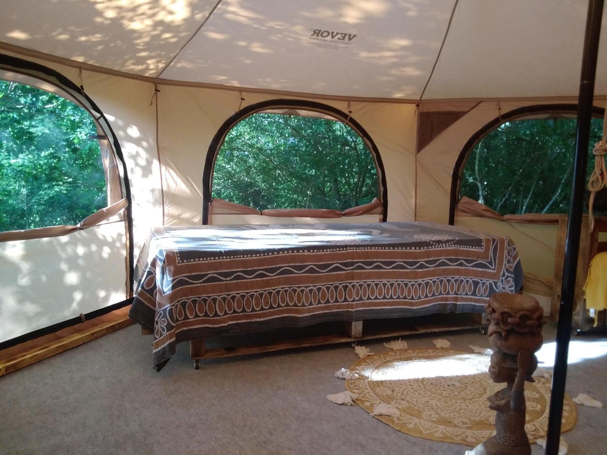 Tente Safari Lodge Dans Foret Luxuriante Vielle-Tursan Bagian luar foto